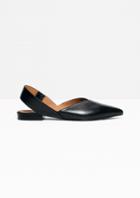 Other Stories Sling-back Leather Flat