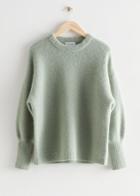 Other Stories Oversized Alpaca Knit Sweater - Green