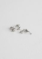 Other Stories Star Constellation Mismatch Earrings - Silver