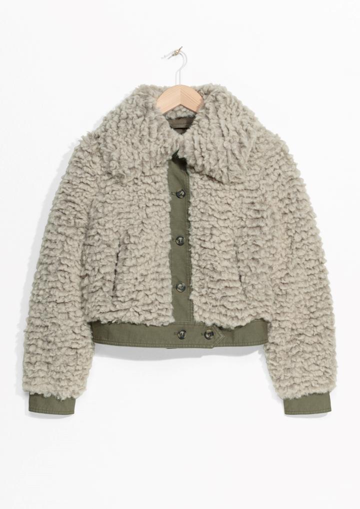 Other Stories Faux Shearling Jacket