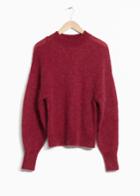 Other Stories Mohair Wool Blend Sweater - Red