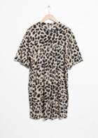 Other Stories Leo Print Dress - Beige