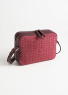 Other Stories Braided Suede Crossbody Bag - Red