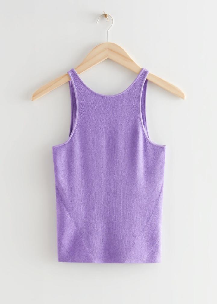 Other Stories Lurex Tank Top - Purple