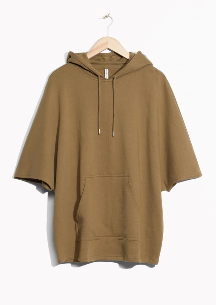 Other Stories Fleece Cape Hoodie