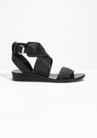 Other Stories Perforated Leather Sandals