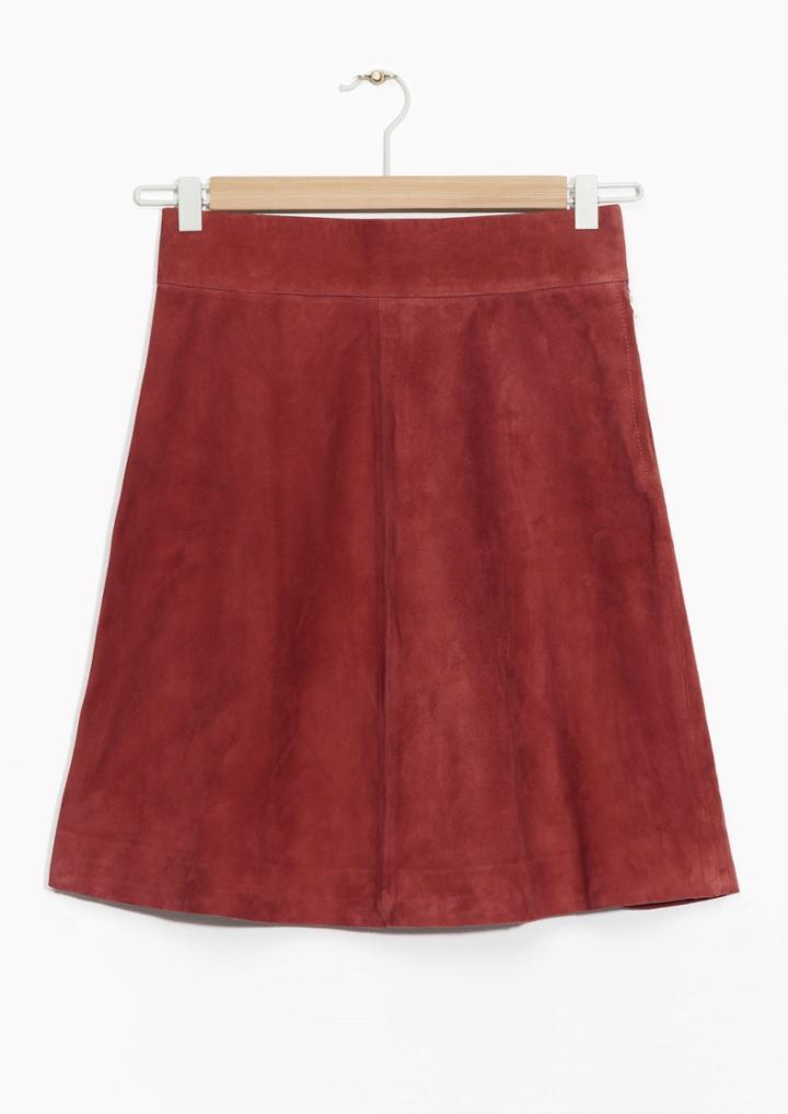 Other Stories Suede Skirt