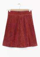 Other Stories Suede Skirt