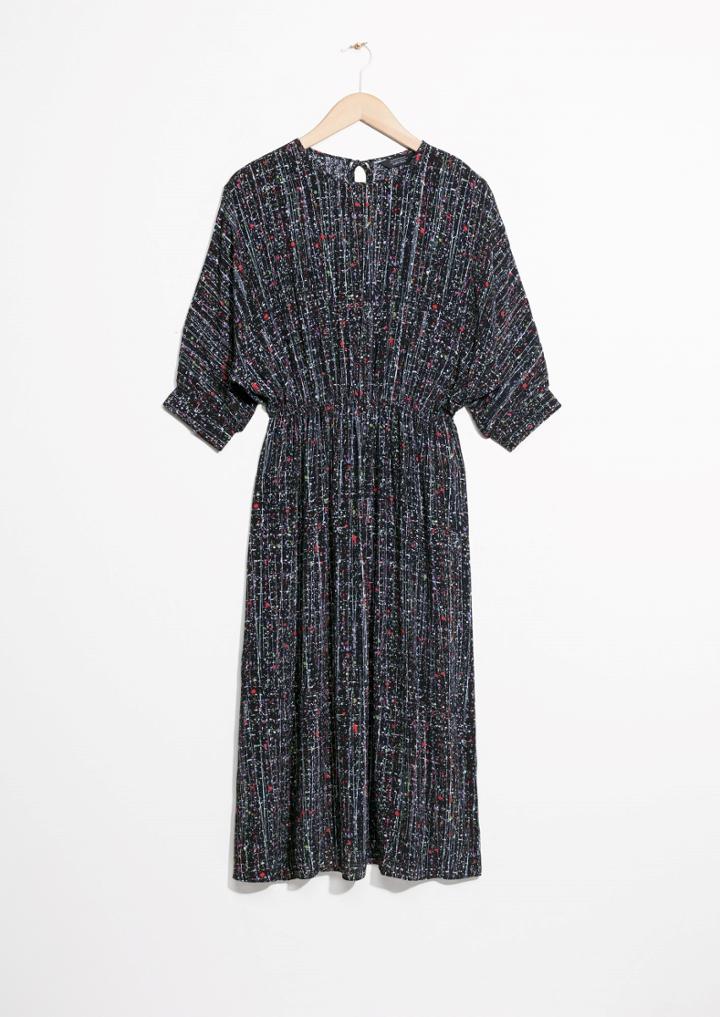 Other Stories Tie Wasit Midi Dress