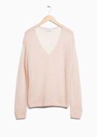 Other Stories Mohair Blend Sheer Sweater