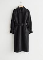Other Stories Relaxed Trench Coat - Black