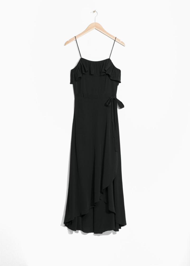 Other Stories Frill Dress - Black