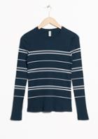 Other Stories Striped Long Sleeve Shirt