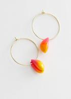 Other Stories Colour Block Puka Shell Earrings - Yellow