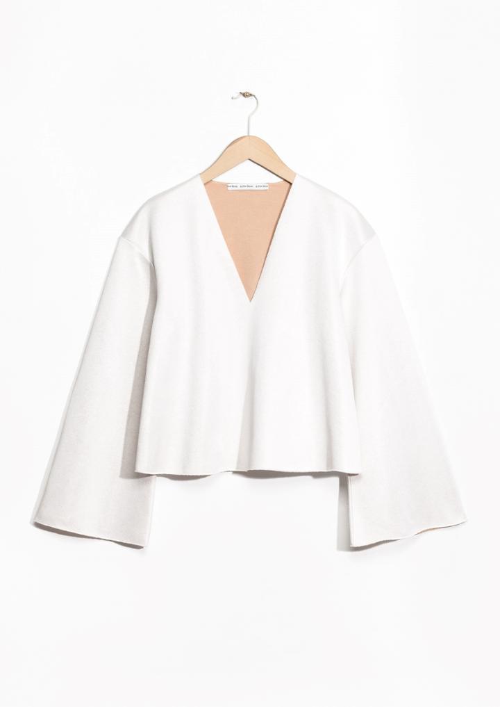 Other Stories Trumpet V-neck Top
