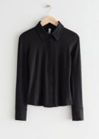 Other Stories Fitted Shirt - Black