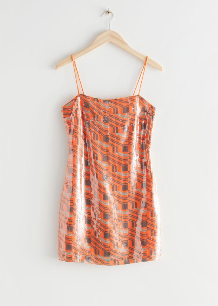 Other Stories Strappy Mini Dress - Orange