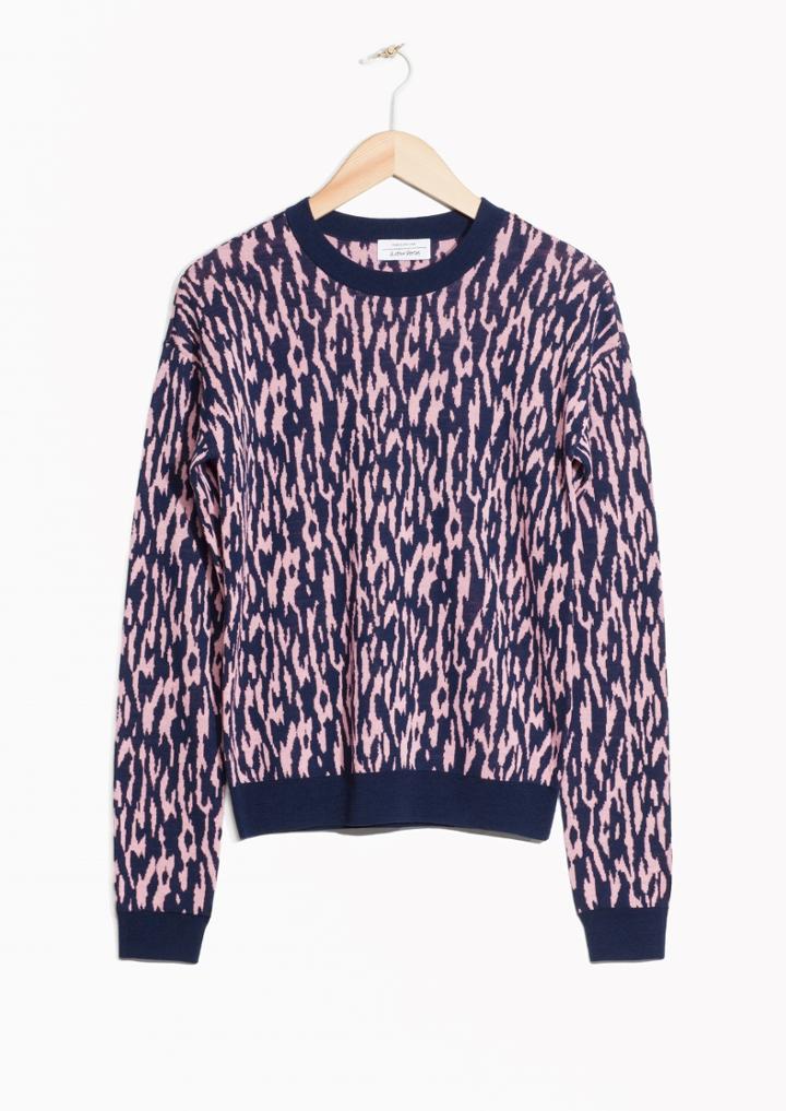 Other Stories Merino Wool Jacquard Sweater
