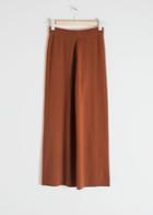 Other Stories Cashmere Knit Lounge Trousers - Orange
