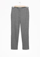 Other Stories Check Print Tailored Trousers
