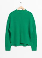 Other Stories Oversized Straight Sweater - Green
