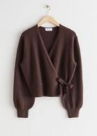 Other Stories Wrap Cardigan - Brown
