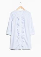 Other Stories Striped Ruffle Dress - Blue