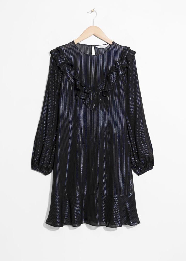Other Stories Ruffle Dress - Black