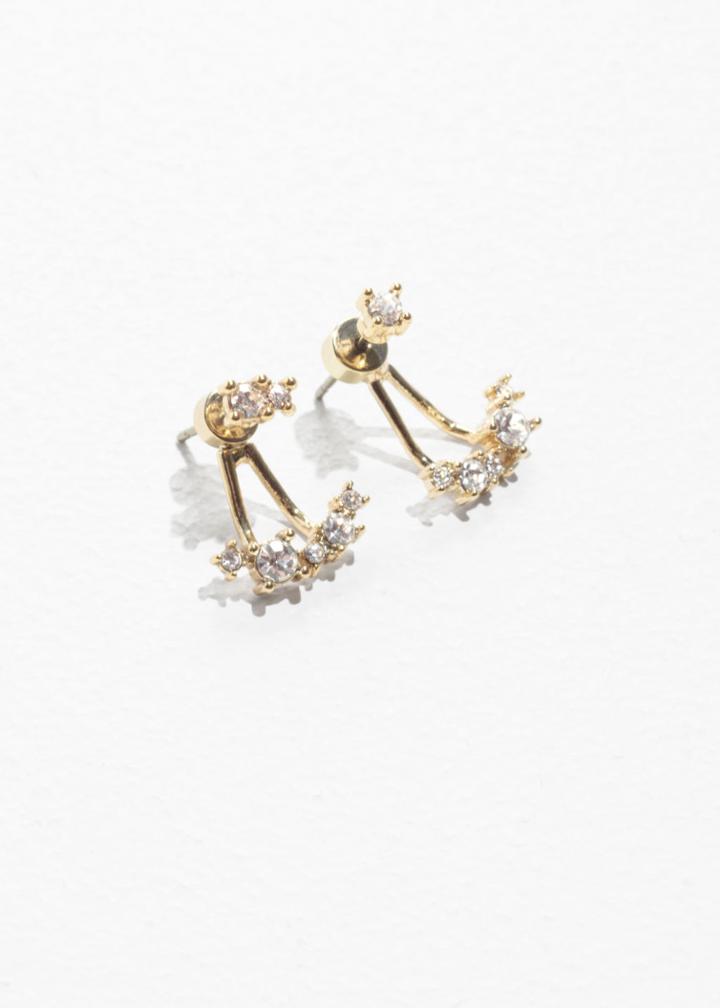 Other Stories Stone Strass Studs - White
