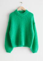 Other Stories Oversized Wool Knit Sweater - Green