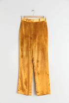 Other Stories High Waisted Velvet Trousers - Yellow
