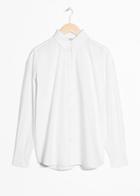 Other Stories Oversized Crisp Button Down - White