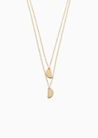 Other Stories Half Moon Necklace - Gold