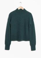 Other Stories Wool & Mohair Jumper - Turquoise