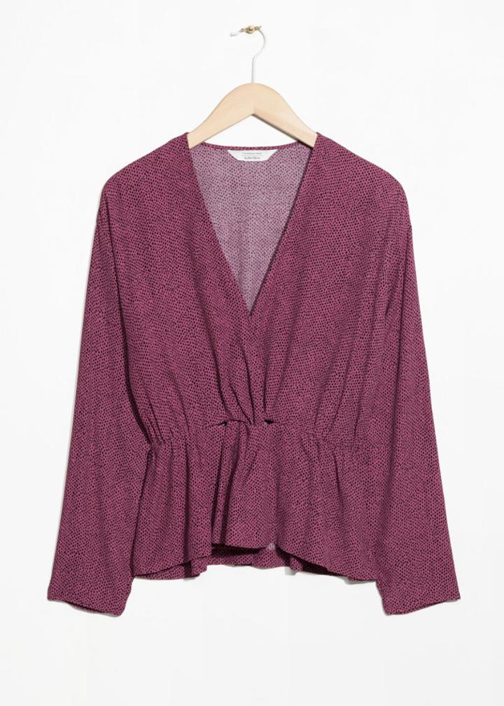 Other Stories Knotted Top - Pink