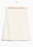 Other Stories Embroidered Lace Skirt - White
