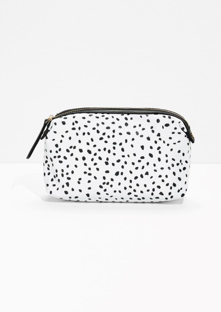 Other Stories Dotted Leather Vanity Bag