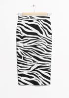 Other Stories Zebra Pencil Skirt