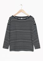 Other Stories Striped Bateau Top