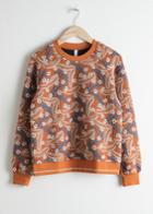 Other Stories Vintage Floral Sweater - Orange