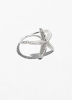 Other Stories Star Fish Ring - Silver