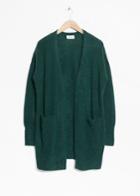 Other Stories Wool Blend Cardigan - Green