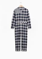 Other Stories Checkered Cotton Jumpsuit