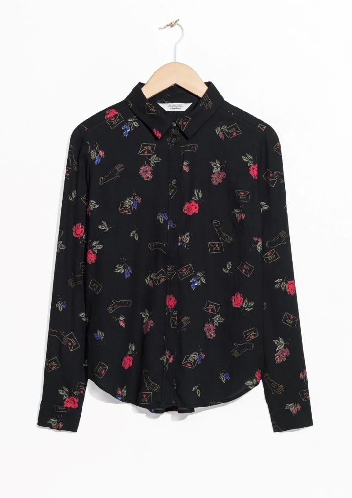 Other Stories Bouquet Print Shirt