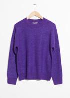 Other Stories Sparkling Sweater - Purple
