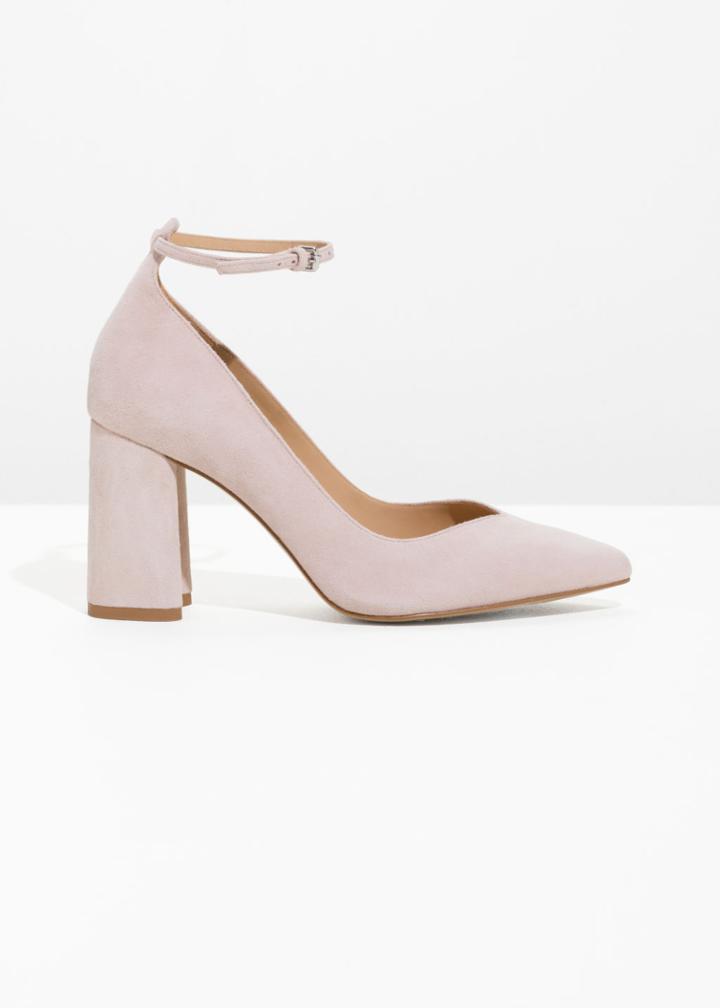 Other Stories Ankle Strap Pumps - Orange
