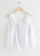 Other Stories A-line Lace Top - White