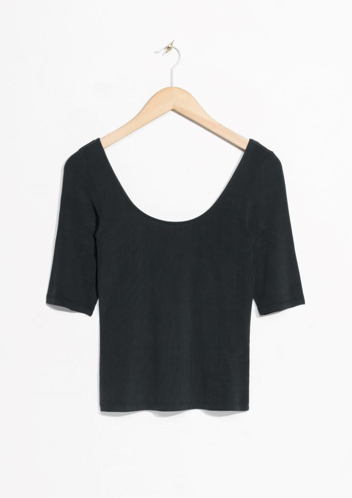 Other Stories Scooped Neckline Top