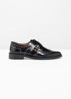 Other Stories Buckle Studded Brogues - Black