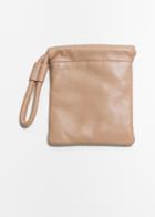 Other Stories Drawstring Leather Pouch - Pink